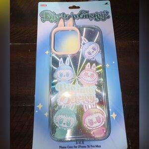 PopMart Labubu BIE Phone Case for iPhone 16 Pro Max - Pink Accent